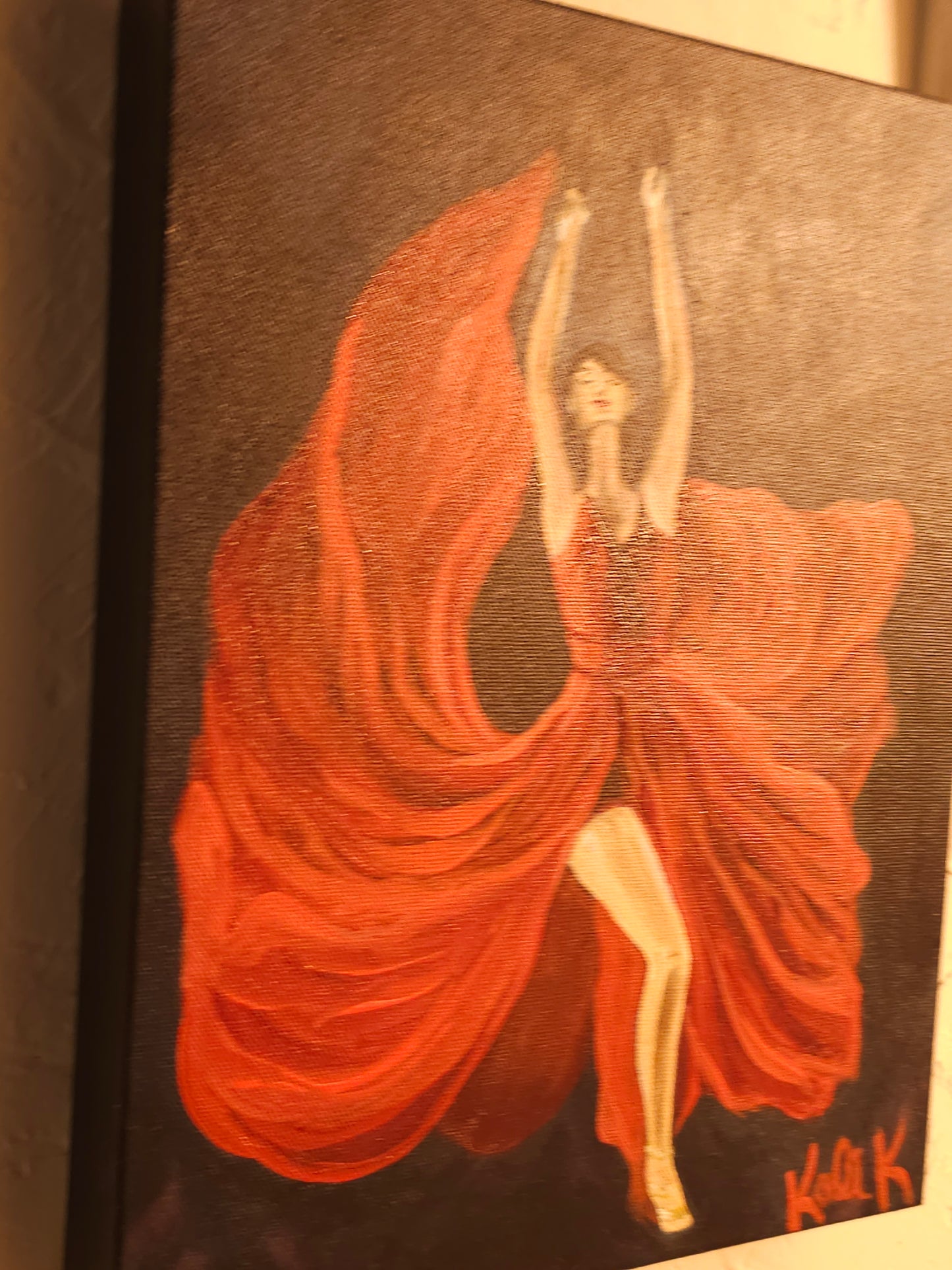Lady in red