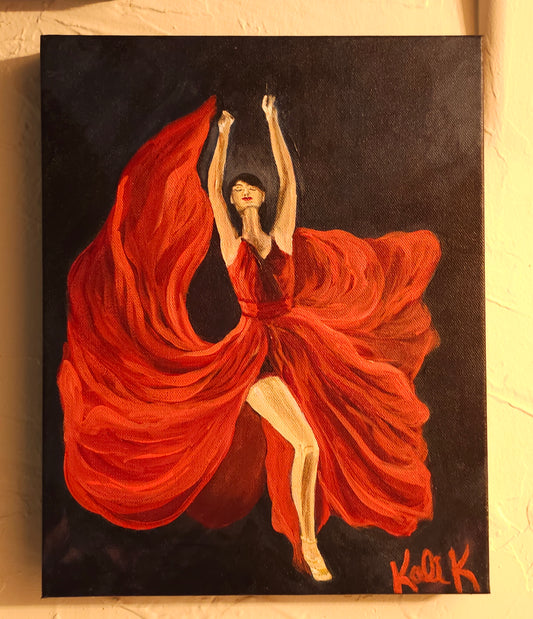 Lady in red